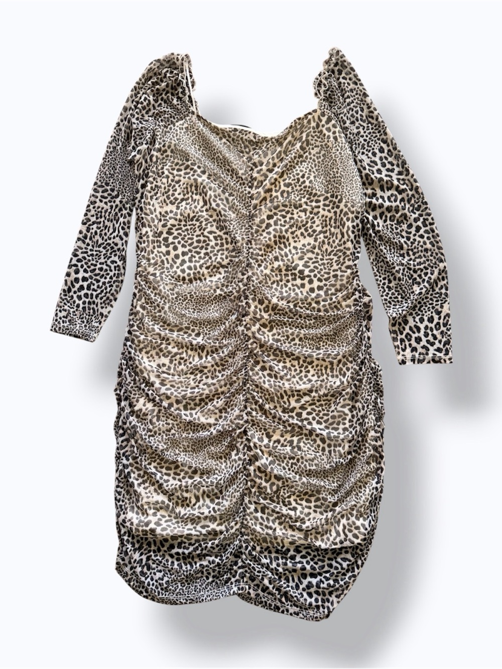 Jolie & Joy, Leopard Print Plus-Size Chemise - 3XL - Picture 4 of 6
